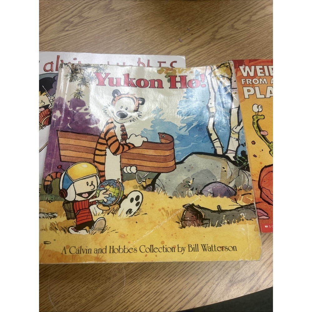 Calvin and Hobbes Lot of 3 Books Vintage Yukon Ho! Calvin &Hobbes Weirdo - Picture 6 of 12